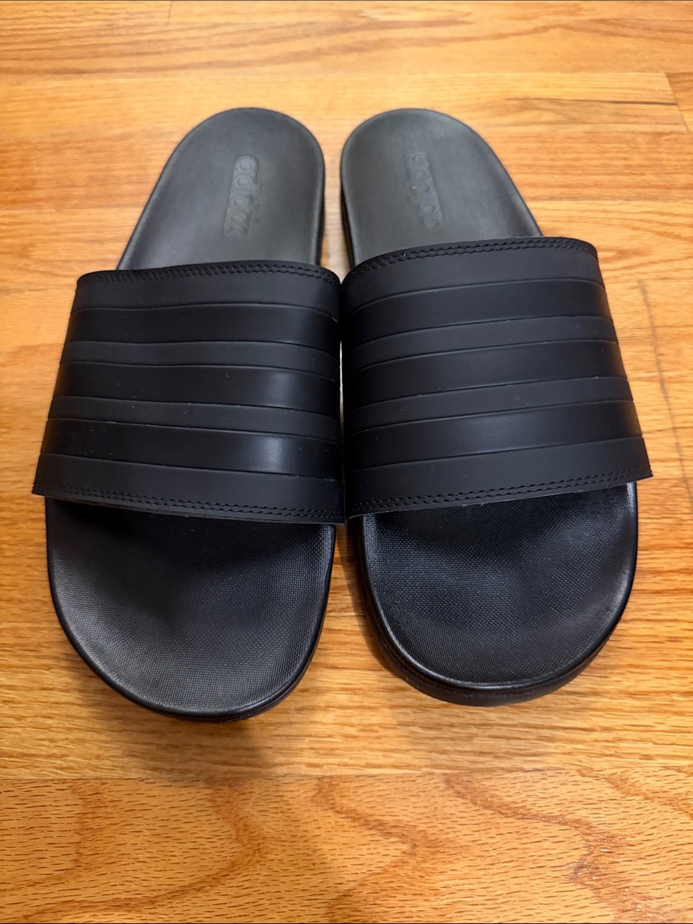 adidas Men's Black Slide Sandals - Everyday Slip-On